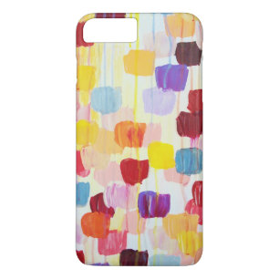 Cute colorful painting flowers iPhone 8 plus/7 plus case