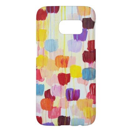 Cute colorful painting flowers samsung galaxy s7 case