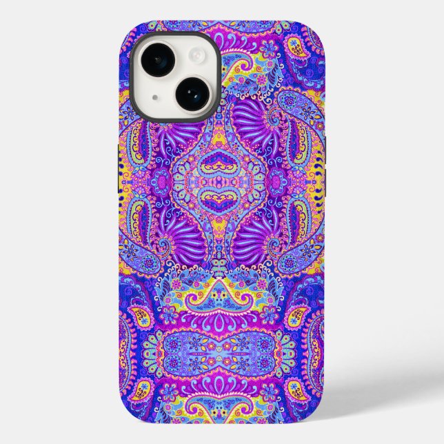 Cute Colorful paisley pattern Mug Case-Mate iPhone Case (Back)