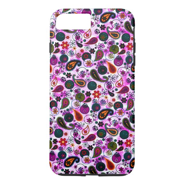 Cute colorful paisley patterns Case-Mate iPhone case (Back)