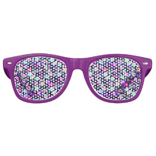 Cute colorful paisley patterns retro sunglasses