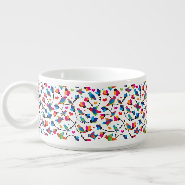 cute colorful parrot bird bowl (Right)