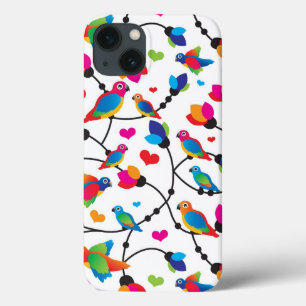 cute colorful parrot bird iPhone 13 case