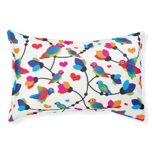 cute colorful parrot bird pet bed