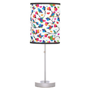 cute colorful parrot bird table lamp