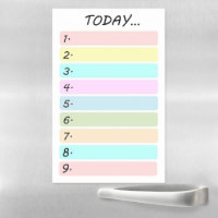 Cute Colorful Pastel Simple To Do List