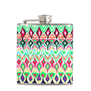 Cute colorful pattern flask