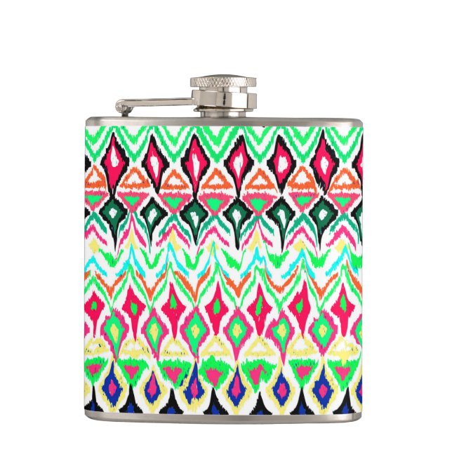 Cute colorful pattern flask (Front)