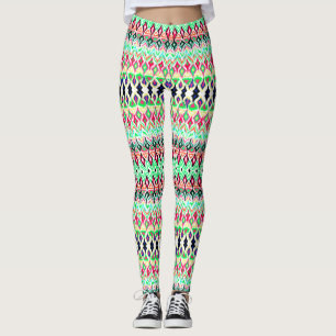 Cute colorful pattern leggings