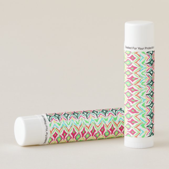 Cute colorful pattern lip balm (Front)