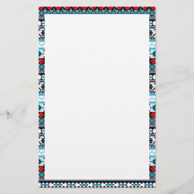 Cute colorful patterns stationery (Front)