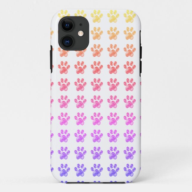 Cute colorful paws Case-Mate iPhone case (Back)