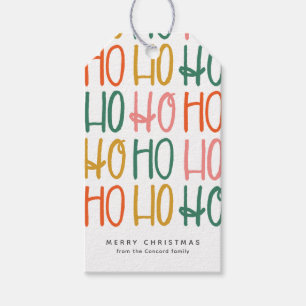 Cute colorful personalized Christmas holiday Gift Tags