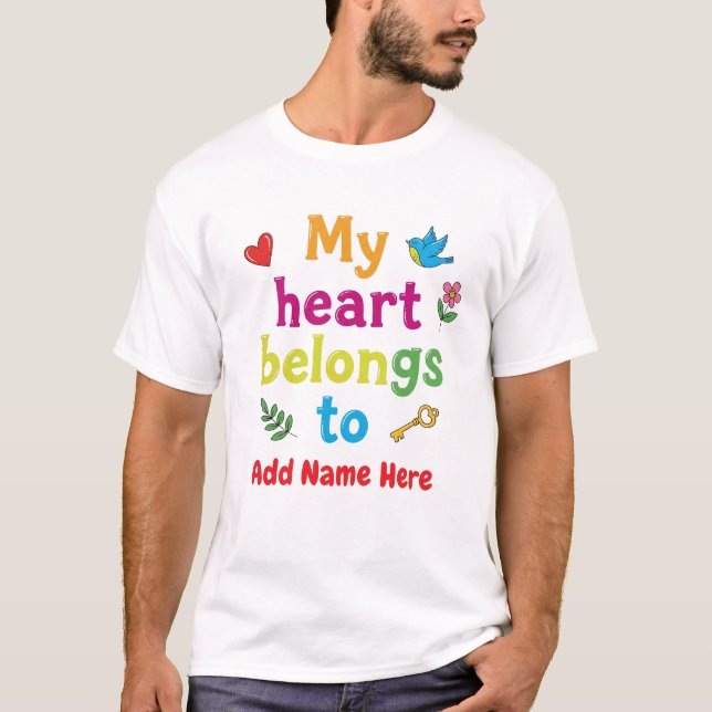 Cute Colorful Personalized Design for Gifts T-Shirt (Front)