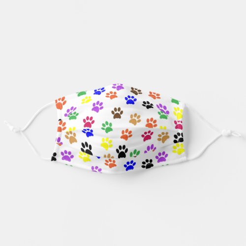 Cute Colorful Pet Print pattern Adult Cloth Face Mask