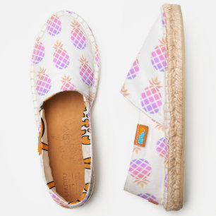 Cute Colorful Pineapple Pattern Espadrilles