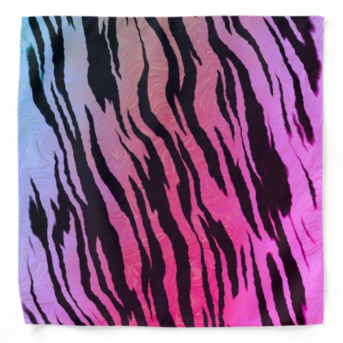 Cute Colorful Pink Tiger Pattern Face Mask Bandana