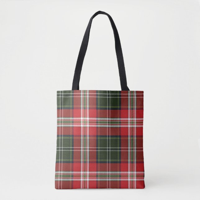 Cute Colorful Plaid Tote Bags (Front)