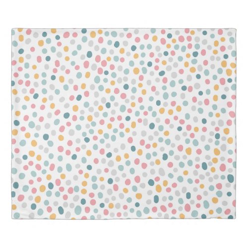 Cute Colorful Polka Dot Spotty Pattern Duvet Cover