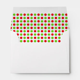 Cute Colorful Polka Dots Christmas Envelope