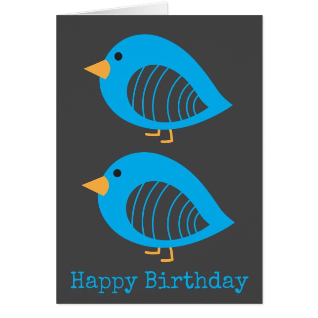 Cute colorful quirky birds (Front)