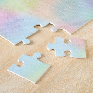 Cute Colorful rainbow pastel Polka dot Pattern Jigsaw Puzzle