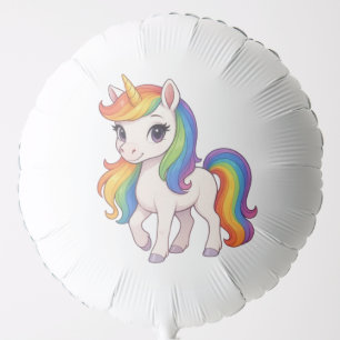 Cute, Colorful Rainbow unicorn Balloon