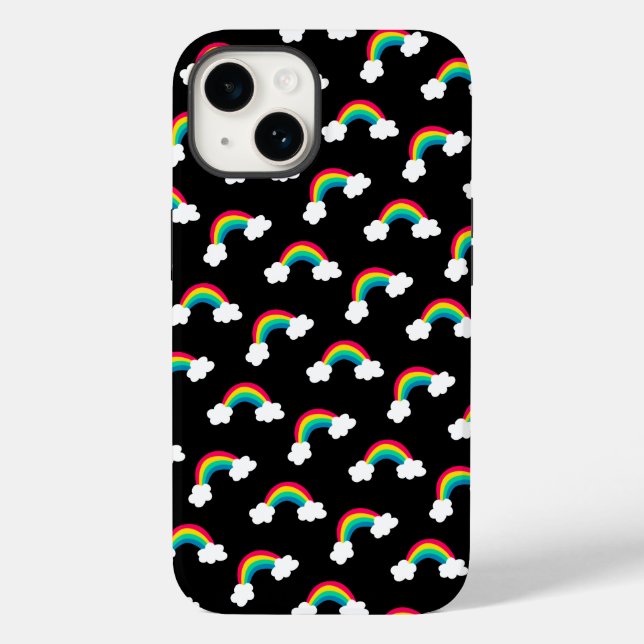 Cute Colorful Rainbows Pattern Bandana Case-Mate iPhone Case (Back)