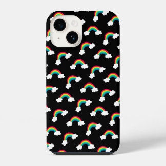 Cute Colorful Rainbows Pattern Bandana iPhone 14 Case