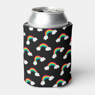 Cute Colorful Rainbows Pattern Can Cooler
