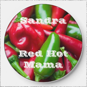 Cute Colorful Red Hot Mama Wireless Charger