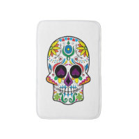 Cute Colorful Retro Floral Sugar Skull