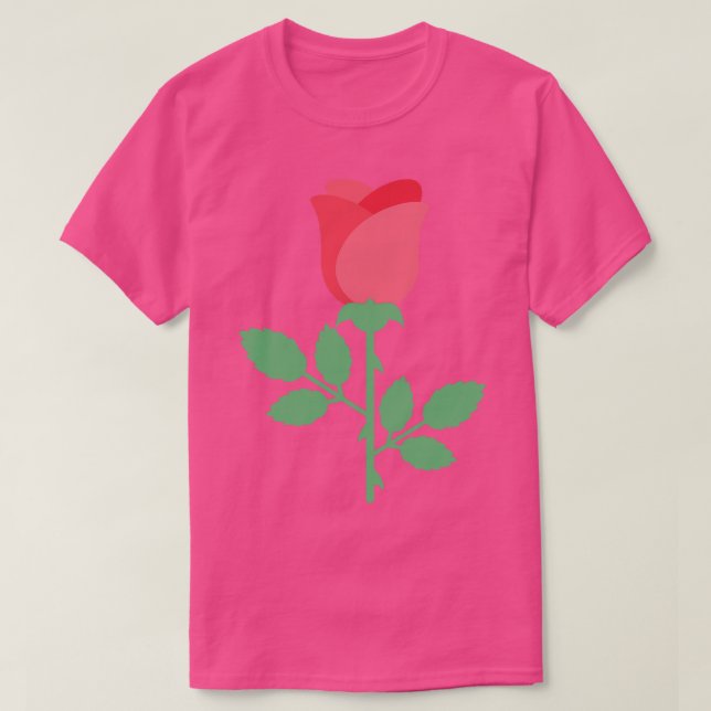 Cute Colorful Rose T-Shirt (Design Front)