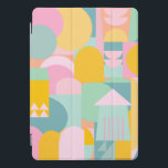 Cute Colorful Scandinavian Geometric Shape Collage<br><div class="desc">Cute Colorful Scandinavian Geometric Shapes Collage iPad Cover</div>