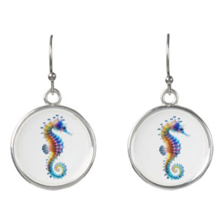 Cute Colorful Seahorses Earrings