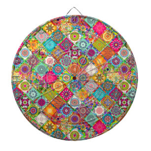 Cute colorful seamless decorative pattern 3 ring b dart board