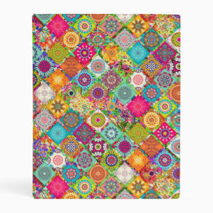 Cute colorful seamless decorative pattern mini binder