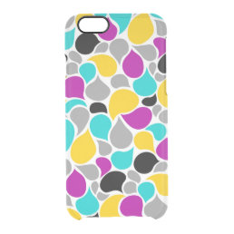 Cute colorful seamless patterns design clear iPhone 6/6S case