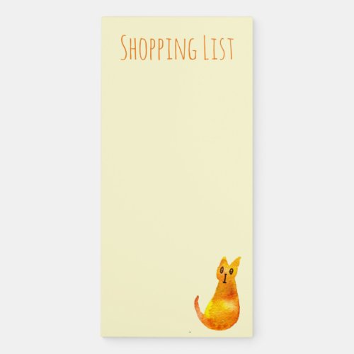 Cute colorful shopping list cute cats magnetic notepad