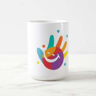 Cute Colorful Smile Handprint Coffee Mug