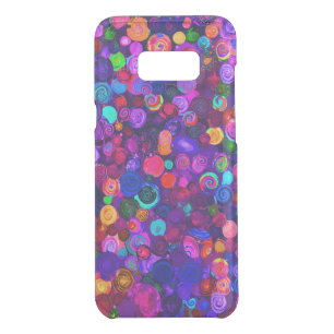 Cute colorful spiral cosmos patterns uncommon samsung galaxy s8+ case