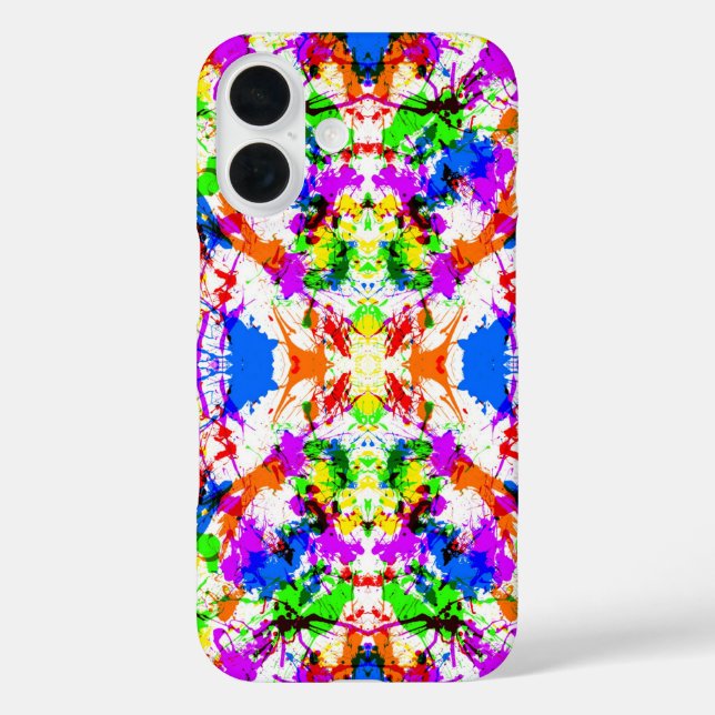 Cute colorful splatter paint design Case-Mate iPhone case (Back)