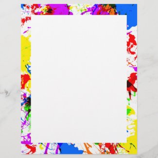 Cute colorful splatter paint design patterns