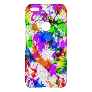 Cute colorful splatter paint design uncommon google pixel case