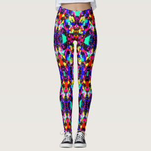 Cute colorful splatter paint leggings