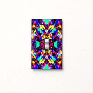 Cute colorful splatter paint light switch cover