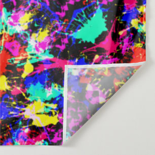 Cute colorful splatter paint tapestry