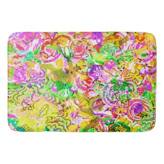 Cute colorful spring abstract floral