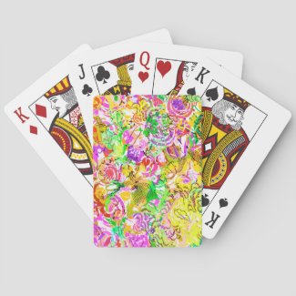 Cute colorful spring abstract floral