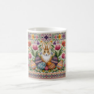 Cute/Colorful Spring/Easter fair isle  Coffee Mug